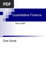 Quantitative Finance: New Delhi