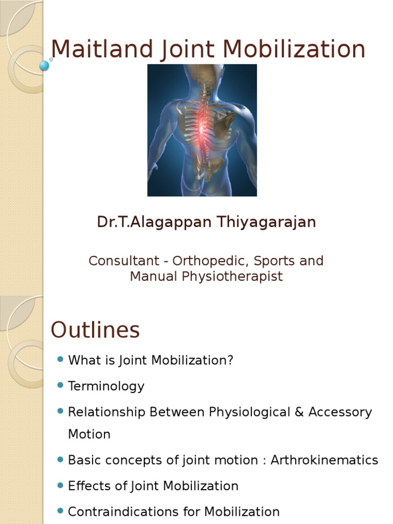 Maitland Joint Mobilization Anatomical Terms Of Motion Joint