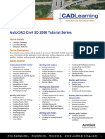 CADLearning AutoCAD Civil 3D 2008 Outline