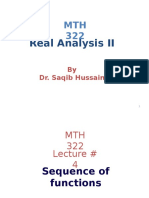 Real Analysis II: by Dr. Saqib Hussain