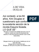 Filosofia de Vida Kirk Douglas
