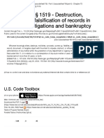 18 U.S. Code 1519 - Destruction, Alteration, or Falsification of Records in Federal Investigations