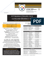 Cleveland Browns Vs. Pittsburgh Steelers (Jan. 1)