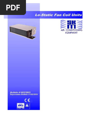 Fcu Lo Static Hvac Air Conditioning