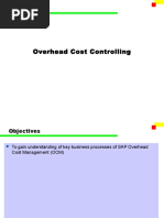 Overhead Cost Controlling