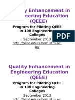 QEEE-Sep2013 Presentation to TEQIP Colleges