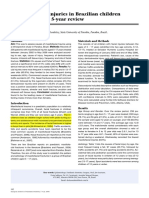 Facial and Oral Injuries in Brazilian Children Aged 5-17 Years: 5-Year Review