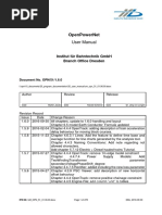 Open Power Simulation - User Manual