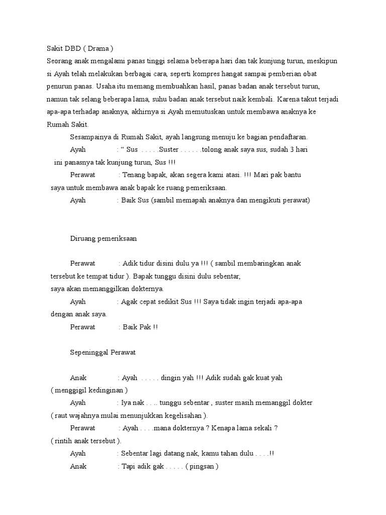 Role Play Sakit DBD | PDF