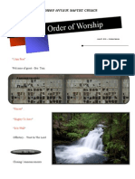 Order of Worship 06 27 2010 v1