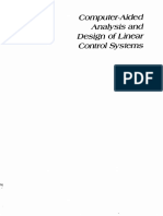 Computer-Aided Analysis and Design of Linear Control Systems