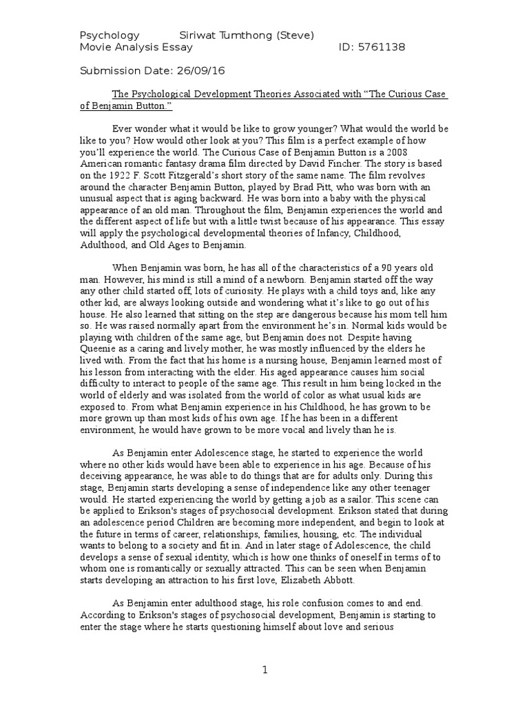 Psychological analysis of movie characters picture