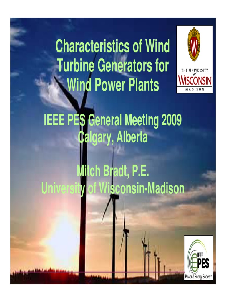 Turbine Gen For Wind Power PLants PDF | PDF