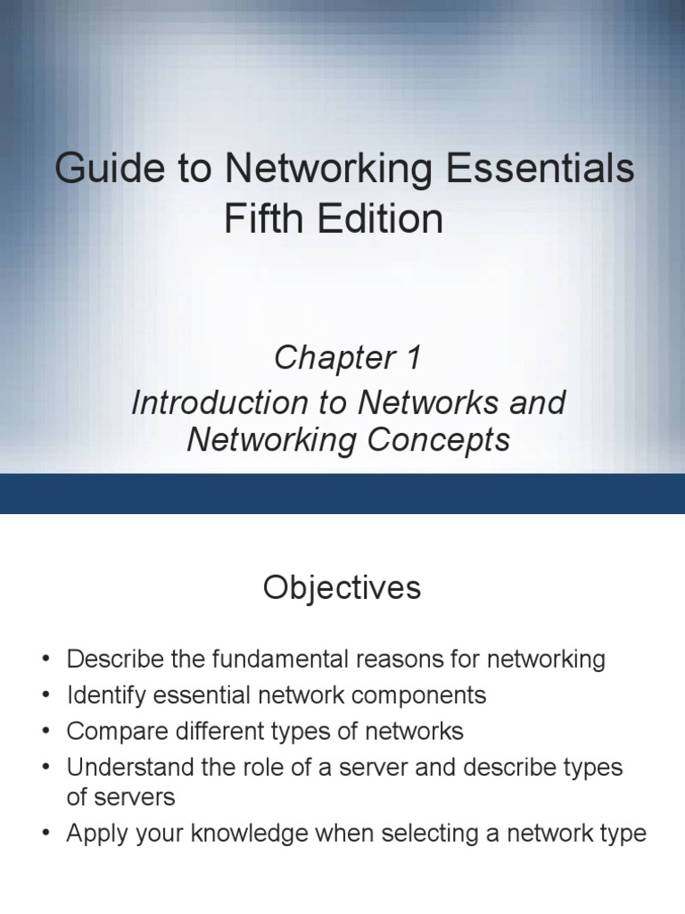Guide To Networking Essentials Fifth Edition PDF Server