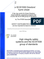 IEC61508 Directors' guide to high integrity safety systems