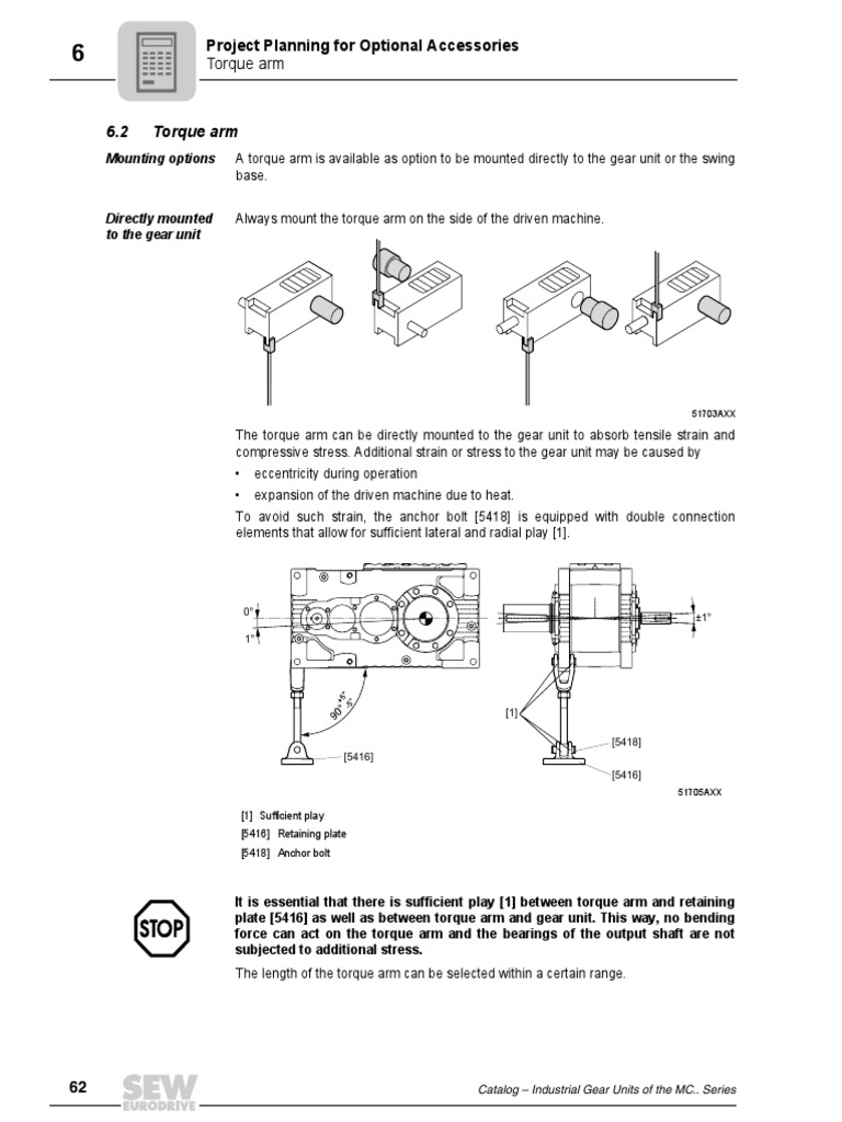 Project Planning For Optional Accessories: Torque Arm | PDF