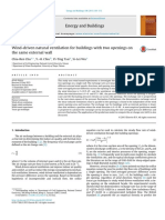 Wind-driven Natural Ventilation for Buildings With Two Openings on the Same External Wall