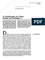 A Construção Do Pacto Social em Portugal