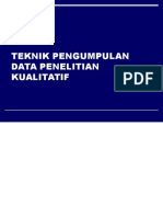 TEKNIK PENGUMPULAN DATA PENELITIAN KUALITATIF