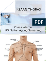 Pemeriksaan Thorax: Coass Interna RSI Sultan Agung Semarang