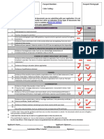 Document Checklist