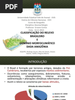 Classifição Do Relevo Brasileiro - Geomorfologia