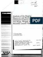 Analysis of the Staging Maneuver and Booster Glideback Guidance for a Two Stage, Winged, Fully Reusable Launch Vehicle