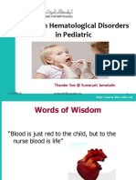Lecture 8 Common Hematological Disorders