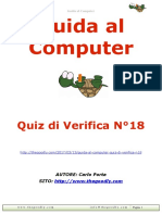 Guida al computer - Quiz di verifica N°18