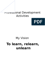 Professional Development Activities
