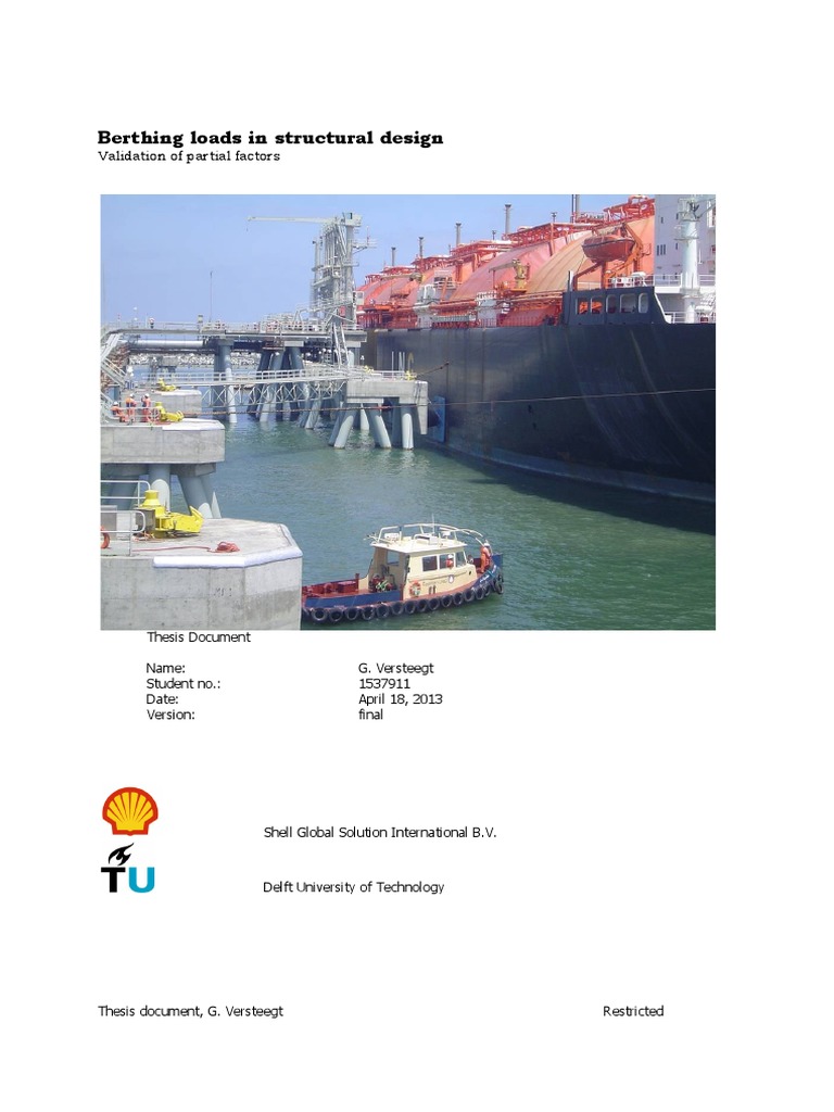 Berthing Loads in Structural Design PDF | PDF | Sensitivity Analysis ...