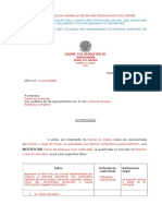 Modelo de Oficio Sobre Eventual Penalidade e Rescisao Para Defesa Ctto Decorrente de Pregao