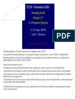 Targeted CV in Presentation Skills PDF