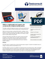 Testconsult TDR2 Pile Integrity Tester WV1.0 PDF