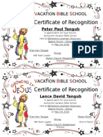 VBS Certificate