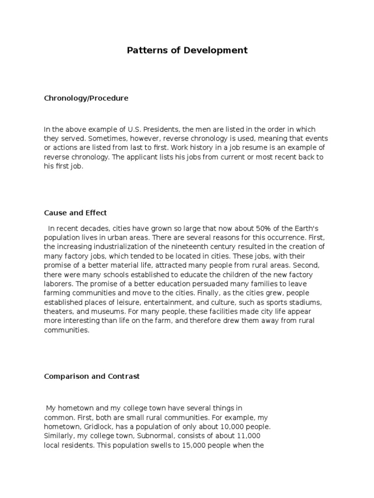 Development Patterns in Writing | PDF