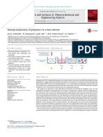 Nanoprecipitation of Polymers in A Bad Solvent