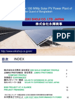 Proposal For 100 MWP Solar PV Power Plant by EIKI SHOJI