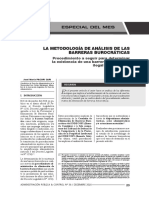 Metodología de Análisis de Las Barreras Burocráticas - Autor José María Pacori Cari