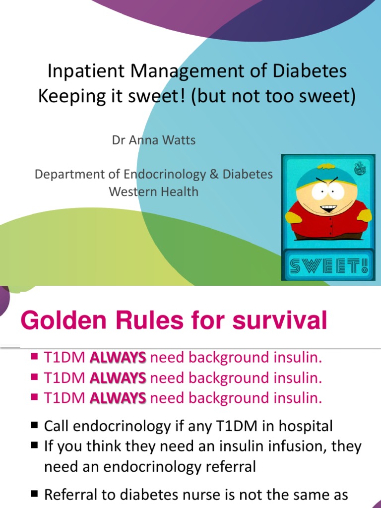 Inpatient Management of Diabetes Hypoglycemia Insulin