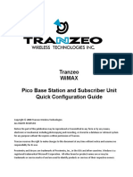 Tranzeo Wimax Pico Base Station and Subscriber Unit Quick Configuration Guide