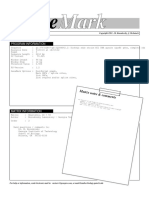 Program Information: Matrix Notes & Comments