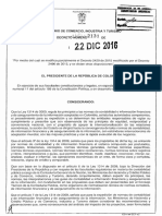 Decreto 2131 Del 22 de Diciembre de 2016