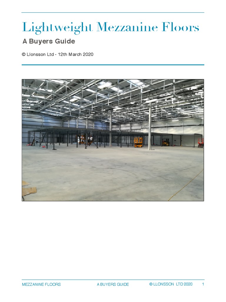 A Buyers Guide To Mezzanine Floors Building Engineering Business