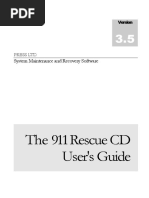 T H e 911 Rescue CD User's Guide: System Maintenance and Recovery Software