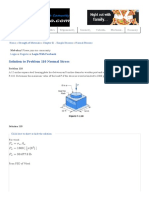 Solution To Problem 110 Normal Stress - Strength of Materials Review