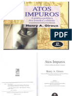 ATOS IMPUROS (A Prática Política Dos Estudos Culturais - Henry A Giroux - 2003)