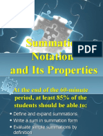 Summation Notation and Its Properties