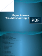 Major Alarms Troubleshooting Guide.