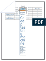 CR Ee P Tes Tin G Ma Chi Ne: Project Report